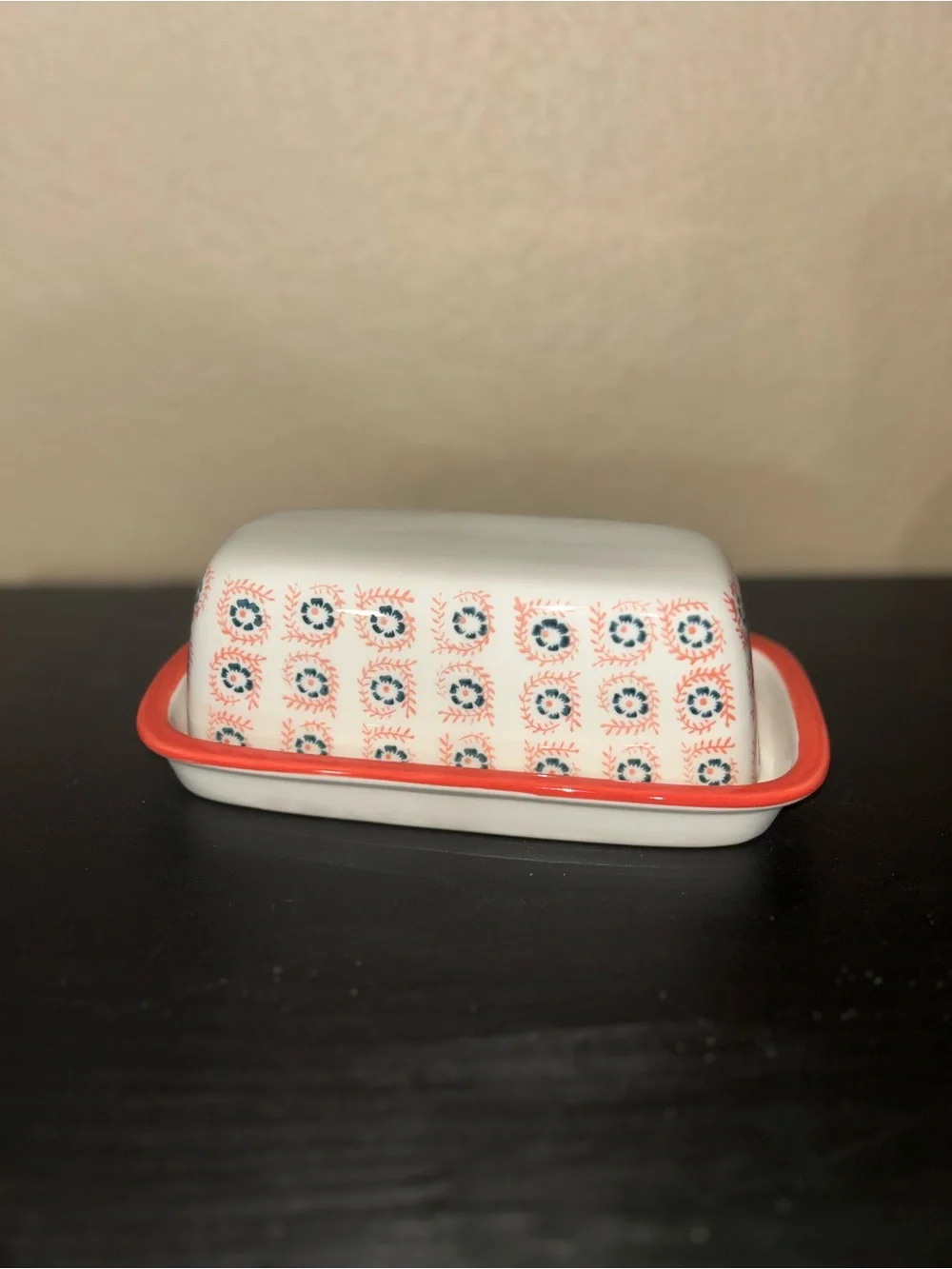 Target Threshold Ceramic Boho/Cottagecore Floral Butter Dish - Picture 1 of 5